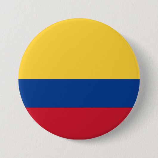 Colombiaanse vlag ronde button 7,6 cm (Voorkant)