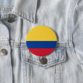 Colombiaanse vlag ronde button 7,6 cm (In situ)