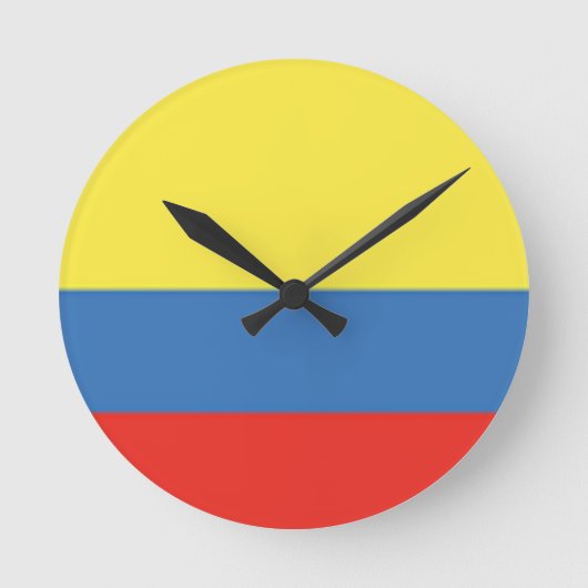 Colombiaanse vlag ronde klok (Voorkant)