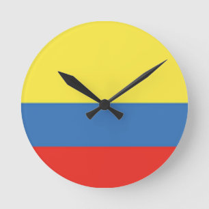 Colombiaanse vlag ronde klok