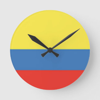 Colombiaanse vlag ronde klok