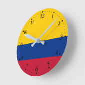 Colombiaanse vlag ronde klok (Hoek)