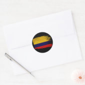 Colombiaanse vlag ronde sticker (Envelop)