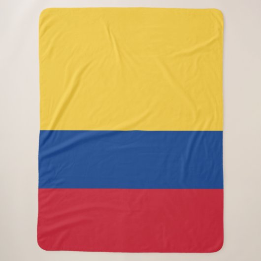 Colombiaanse vlag sherpa deken (Voorkant)