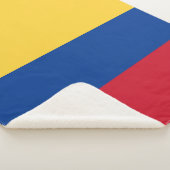 Colombiaanse vlag sherpa deken (3/4)
