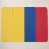 Colombiaanse vlag sherpa deken (Voorkant (horizontaal))