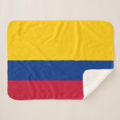 Colombiaanse vlag sherpa deken (Voorkant (horizontaal))