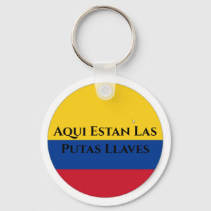 Colombiaanse vlag Sleutelhanger "Hier zijn mijn sl