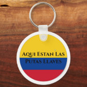 Colombiaanse vlag Sleutelhanger "Hier zijn mijn sl (Voorkant)