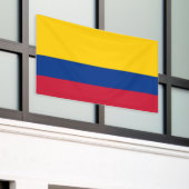 Colombiaanse vlag spandoek (Buitenkant Gebouw)
