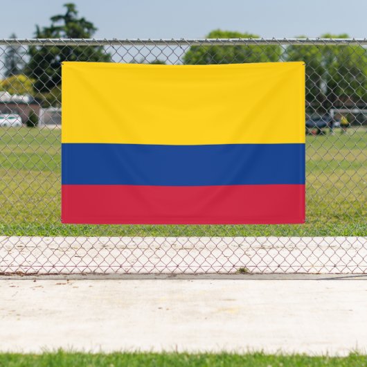 Colombiaanse vlag spandoek (Insitu)