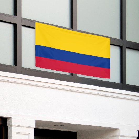 Colombiaanse vlag spandoek (Buitenkant Gebouw)