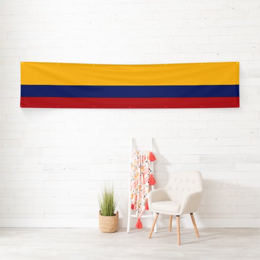 Colombiaanse vlag spandoek (Insitu)
