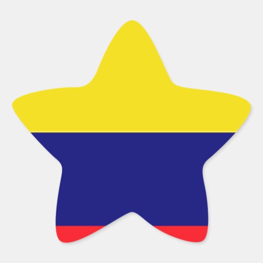 Colombiaanse vlag ster sticker (Voorkant)