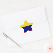 Colombiaanse vlag ster sticker (Envelop)