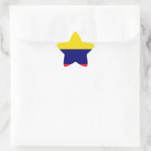 Colombiaanse vlag ster sticker (Tas)