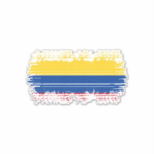 Colombiaanse vlag sticker (Voorkant)