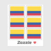 Colombiaanse vlag sticker (Vel)