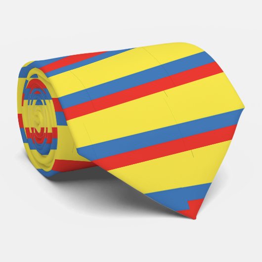 Colombiaanse vlag stropdas (Opgerold)