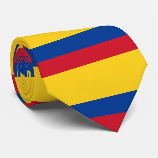 Colombiaanse vlag stropdas (Opgerold)