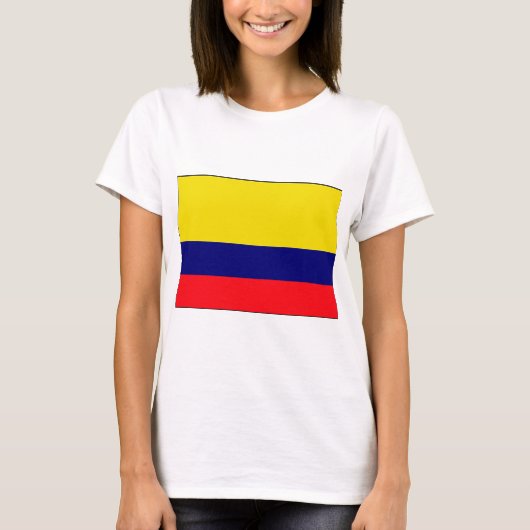 Colombiaanse vlag t-shirt (Voorkant)