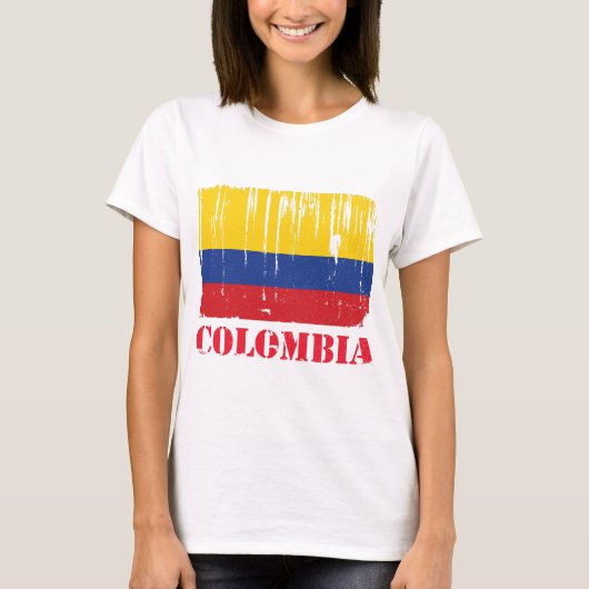 Colombiaanse vlag t-shirt (Voorkant)