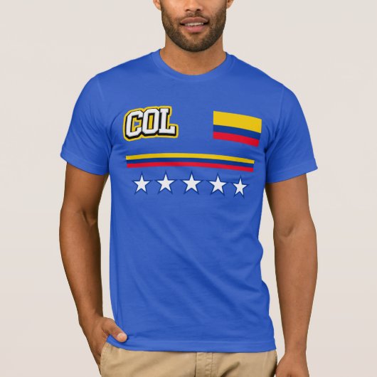 Colombiaanse vlag t-shirt (Voorkant)