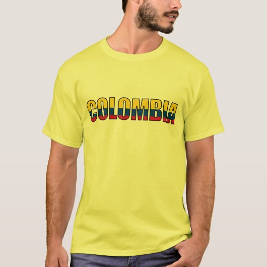 Colombiaanse vlag t-shirt (Voorkant)