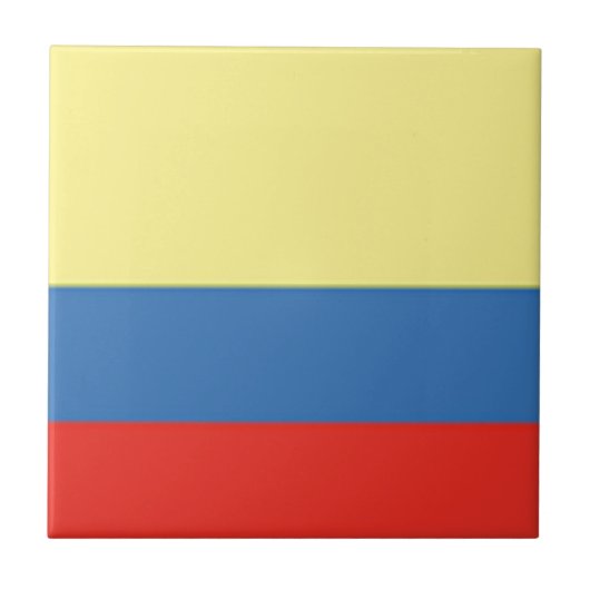 Colombiaanse vlag tegeltje (Voorkant)