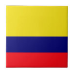 Colombiaanse vlag tegeltje<br><div class="desc">Design onder de Colombiaanse vlag</div>