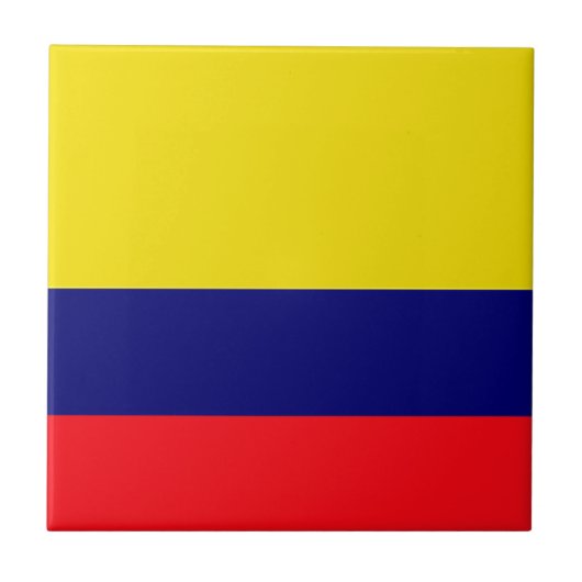 Colombiaanse vlag tegeltje (Voorkant)