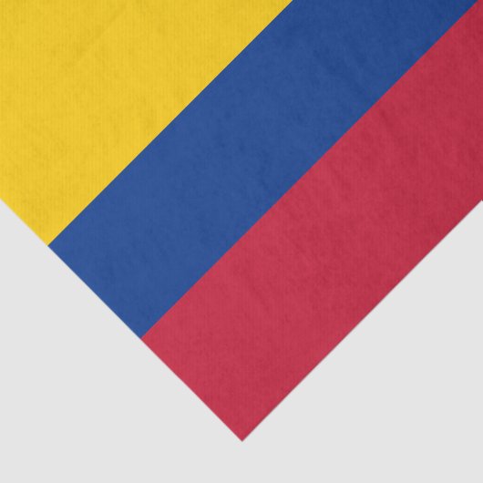 Colombiaanse vlag tissuepapier (Detail)