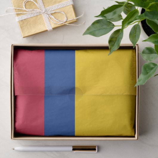 Colombiaanse vlag tissuepapier (Geschenk)