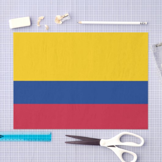 Colombiaanse vlag tissuepapier (Craft)