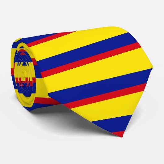 Colombiaanse vlag van hoge kwaliteit stropdas (Opgerold)