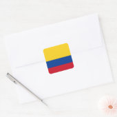 Colombiaanse vlag vierkante sticker (Envelop)