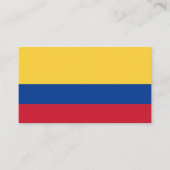 Colombiaanse vlag visitekaartje (Voorkant)