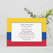 Colombiaanse vlag, vlag van Colombia Huwelijk Kaart (Staand voorkant)