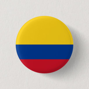 Colombiaanse vlag, vlag van Colombia Ronde Button 3,2 Cm