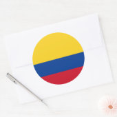 Colombiaanse vlag, vlag van Colombia Ronde Sticker (Envelop)