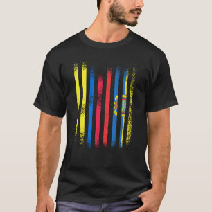 Colombiaanse vlag Vlaggenstaven Ecuador - land T-shirt