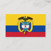 Colombiaanse vlag & wapen, vlag van Colombia Visitekaartje (Voorkant)