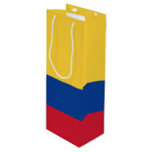 Colombiaanse vlag wijn cadeautas (Voorkant Gekanteld)