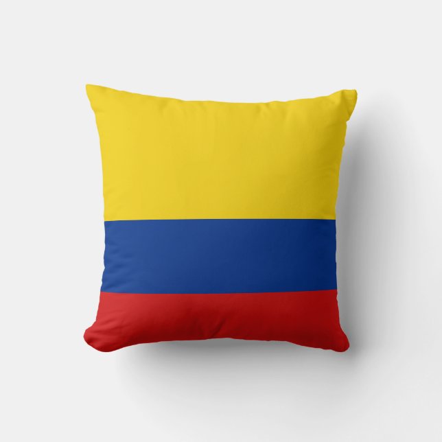 Colombiaanse vlag x vlaggenpiloot kussen (Voorkant)