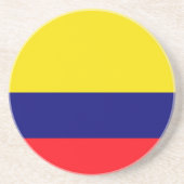 Colombiaanse vlag zandsteen onderzetter (Voorkant)