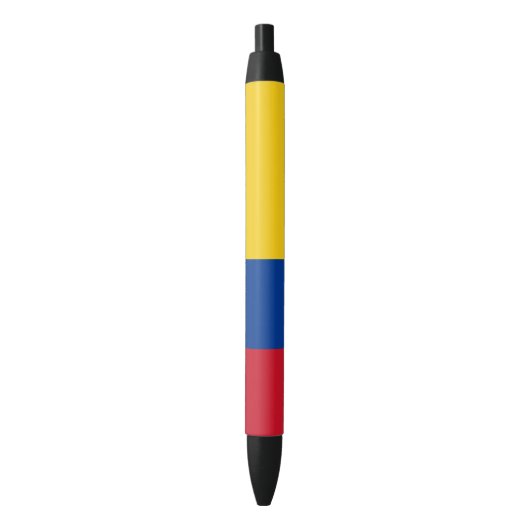 Colombiaanse vlag zwarte inkt pen (Voorkant Verticaal)