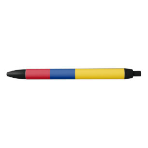 Colombiaanse vlag zwarte inkt pen