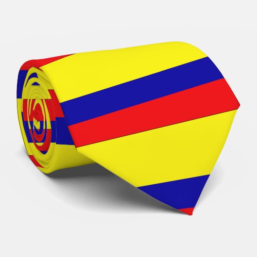 Colombiaanse vlagkleuren stropdas (Opgerold)