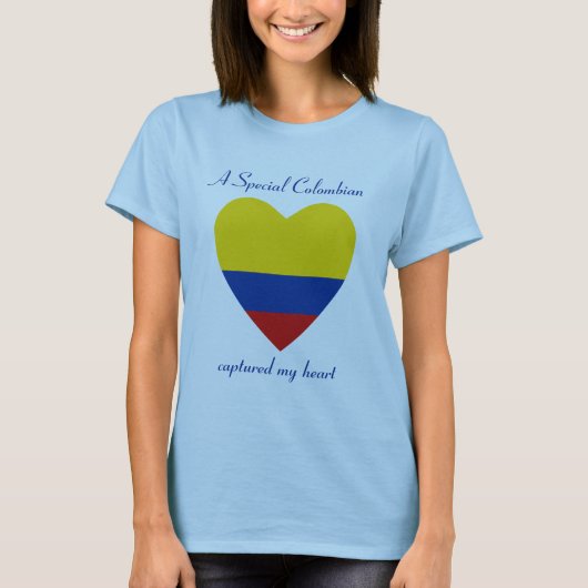 Colombiaanse vlagliefhebber T-Shirt (Voorkant)