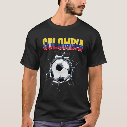 Colombiaanse voetbalfans - Colombiaans Football in T-shirt (Voorkant)